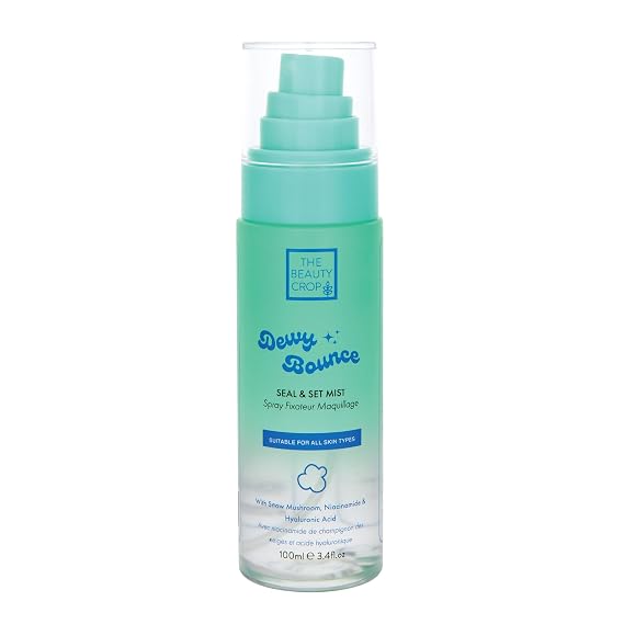 The Beauty Crop Dewy Bounce Seal & Set Mist - Hydrating Setting Spray for Radiant Glow - 100 ml