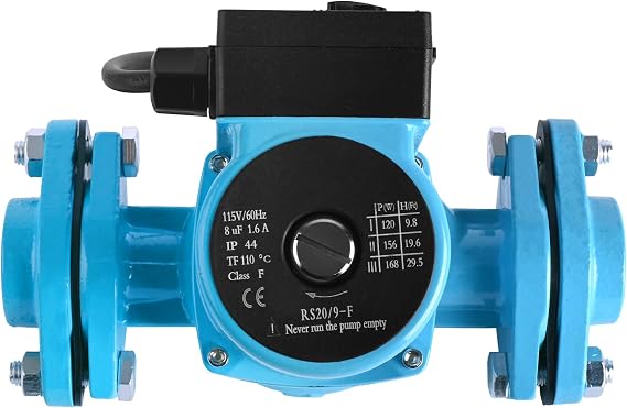 Hot Water Recirculating Pump,115V 168W Circulation Pump,3-Speed Control Water Circulation Pump with NPT 1'' Flanges,Quiet Operation Circulating Pump for Water Heater System Solar Heater Boiler