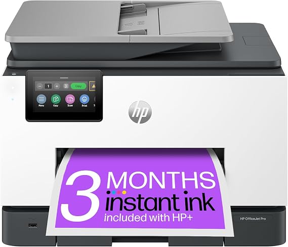 HP OfficeJet Pro 9135e All-in-One Printer | Colour | Printer for Small Office | Print, Scan, Copy, Fax |