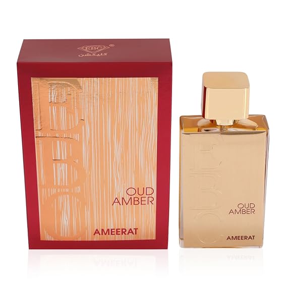 Oud Amber Ameerat Red Mens Perfume Eau de Parfum Warm Amber Woody Masculine Scent 100ml / 3.4 fl.oz