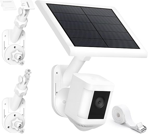 Adjustable Wall/Pole Mount for Ring Cameras & Solar Panels, Universal 2-in-1 Bracket for Ring/Blink/Eufy/Arlo/Wyze/Reolink Solar Panel and Cam, with Ring Stick Up/Outdoor Plus/Spotlight Cam/Plus/Pro