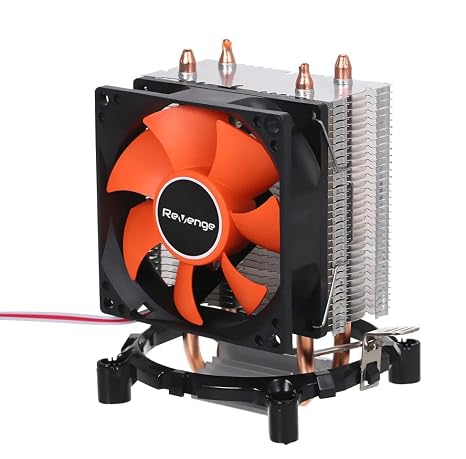 REVENGE Cold Ice 65 Intel AMD Uyumlu Bakır Borulu Alüminyum Heatsinkli CPU Soğutucu İşlemci Fanı