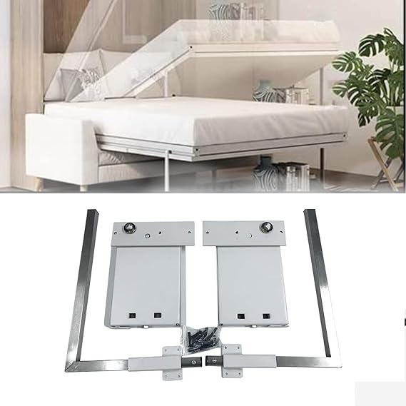 Heavy Duty Horizontal Murphy Wall Bed Springs Mechanism Hardware Kit for Twin & King Size Beds DIY Bed Support Hardware Kit