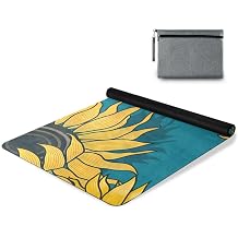 Dream Sunflower Yoga Mat for Home Workout Fitness Mat for Women Non Slip Exercise Mats with Storage Bag
