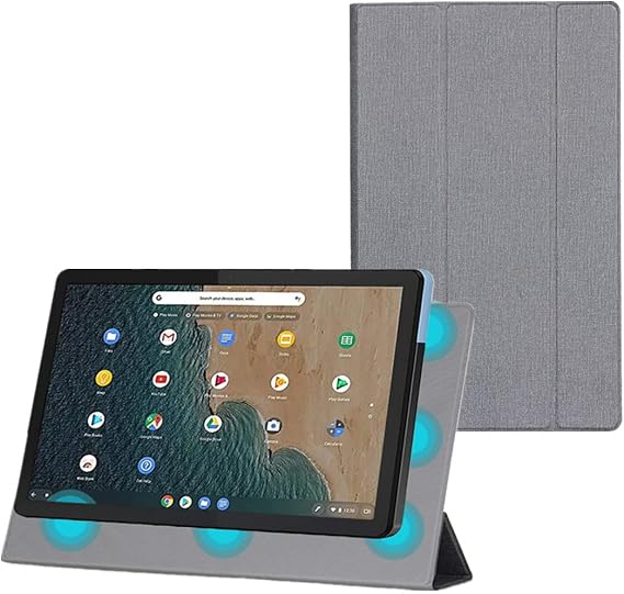 Case for Lenovo IdeaPad Chromebook Duet 5 13.3 inch Cover Magnetic Fold Protect Shell for Lenovo Chromebook Duet 5 Stand Case (Color : Gray, Size : Chromebook Duet 5)