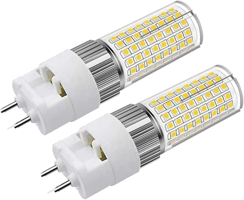 G12 LED Light Bulb 16W Bi-Pin Corn Bulb (Equivalent 150W Halogen Light) 4000K 1600 Lumens Corn Light Ceiling Light Flood Light for Home Street Garage Landscape Warehouse Pack of 2 (Natural