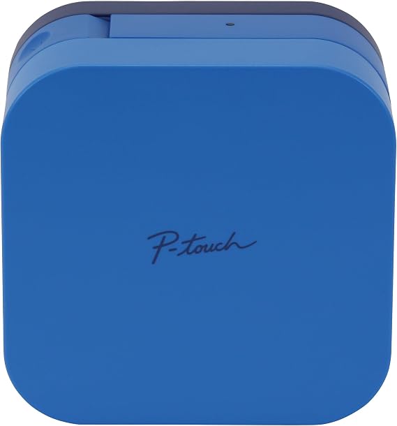 Brother P-Touch Cube Smartphone Label Maker, Bluetooth Wireless Technology, Multiple Templates Available, Apple & Android Compatible - Blue, 2.5 x 4.6 x 4.6 inches