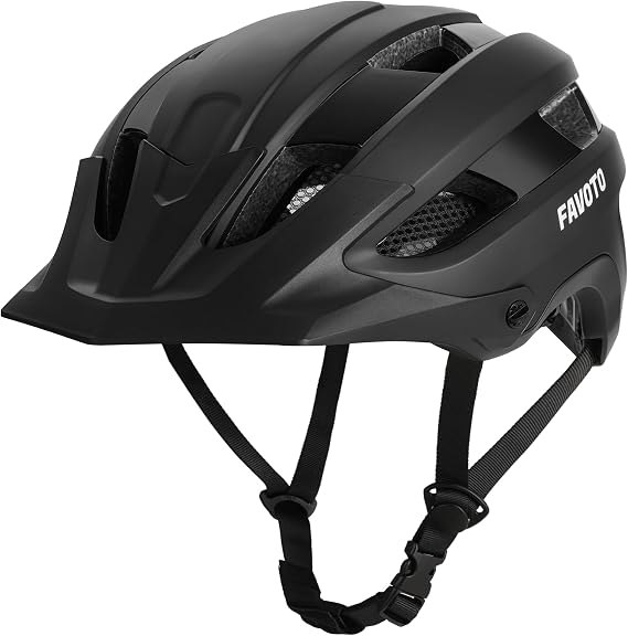 Favoto Mountain Bike Helmet for Adult with Detachable Visor
