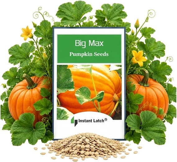 20 Big Max Pumpkin Seeds for Planting Non GMO Heirloom Seeds Fresh Garden Seed | NON GMO, Heirloom Seeds, Fresh Garden Seed