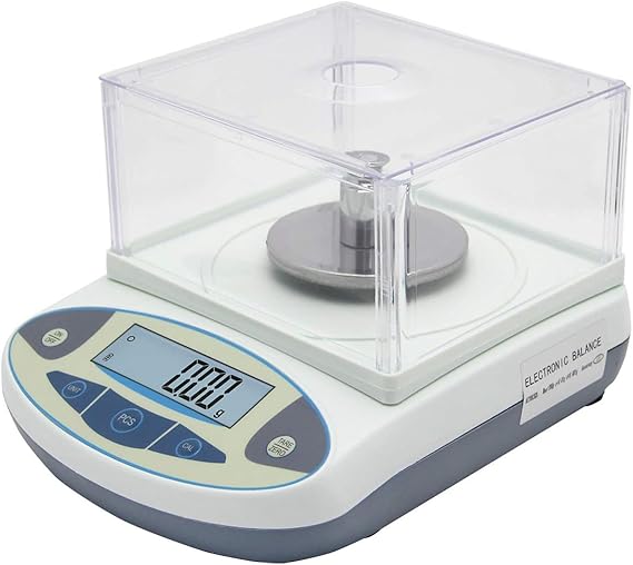 Lab Analytical Balance, High Precision Lab Digital Scale Analytical, Electronic Analytical Balance, LCD with Backlight, Auto-Calibaration, for Chemistry, Labs, Jewelry