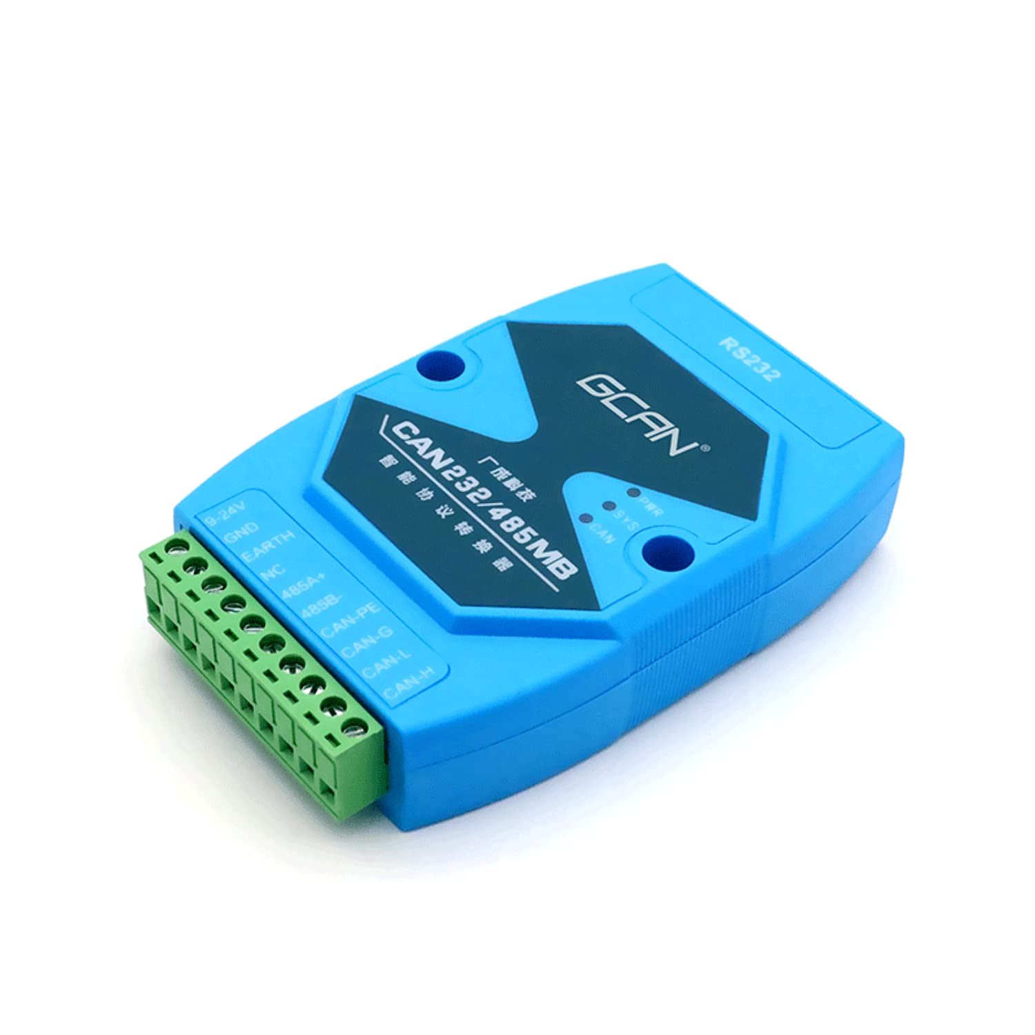 GCAN-201 Serial Interface to CAN Module, Two-Way Data Communication Between CAN-Bus and RS-232RS-485 Transparent Conversion, Transparent Conversion with Logo, Modbus Protocol Conversion