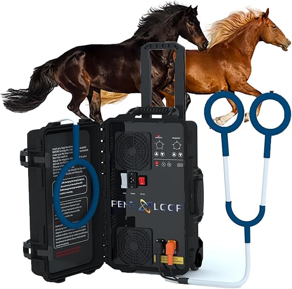 2025 PEMF Therapy Devices for Horses - Magnetic Therapy Machine with 1000-6000 Gauss Energy Intensity, PMST Loop for Enhanced Equine Wellness and Performance