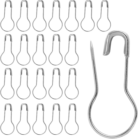 1000 Pack Metal Safety Pins, Gourd Pin Clothing Tag Pins Bead Needle Pin Bulb Pin Calabash Pin for DIY Craft and Home Accessories 23mm/0.9 Inch Length(Silver)