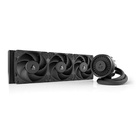 ARCTIC Liquid Freezer III Pro 360 - AIO CPU Cooler, 3 x 120 mm Water Cooling, 38 mm Radiator, PWM Pump, VRM Fan, AMD AM5/AM4, Intel LGA1851/1700 Contact Frame - Black