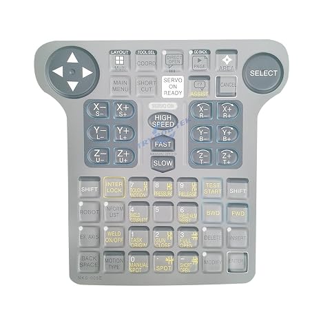 NKS-005E, Membrane Keypad for YASKAWA JZRCR-NPP01B-1, NX100 Teach Pendant Keysheet Film