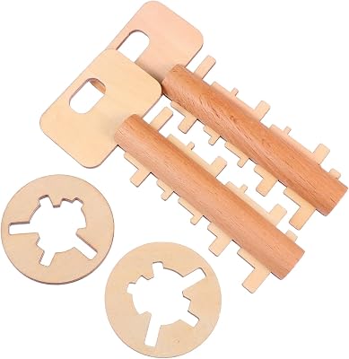 2pcs Educational Kongming Lock Puzzle Bamboo Unlocking Toys Boys and Girls Logic Key Toys Hand-Eye Coordination Intellectual Development