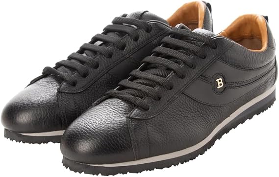 Bally Bredy 6228446 Men's Black Leather Sneakers (Black, US Footwear Size System, Adult, Men, Numeric, Medium, 8, 3X-Small)