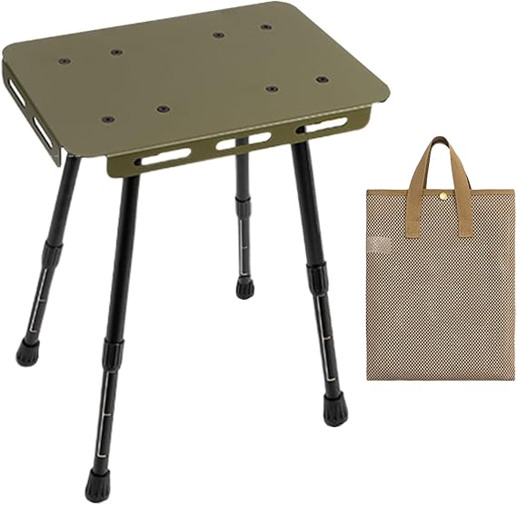 Folding Picnic Table Adjustable Height Anti-Slip Heavy-Duty Furniture