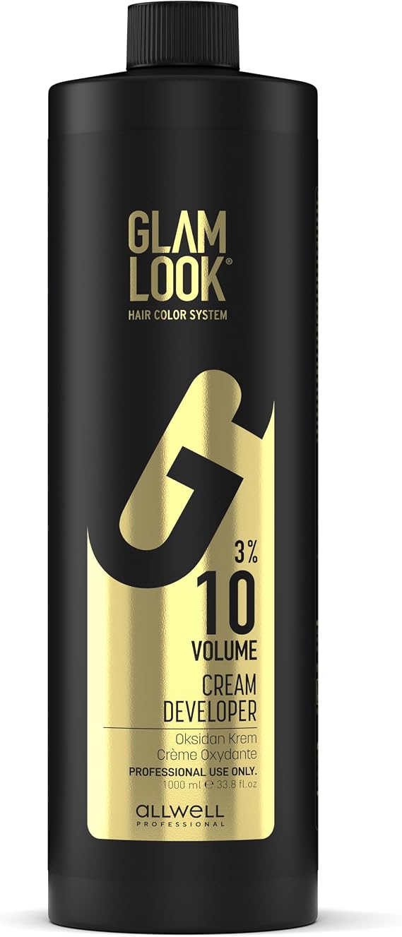 GLAMLOOK 10 Volüm Peroksit (%3) | Oksidan Kremi 1000 ml | Profesyonel Developer