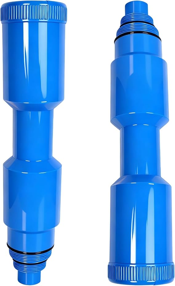 2 Pack Pool Skimmer Plug and Guard Winterization Plug for 1-1/2" and 2" Threaded Skimmers, Fits Both Above Ground and Inground Pools (17 inch)