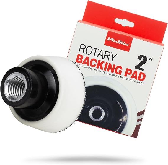 Maxshine 2" Universal Professional Rotary Polisher Backing Pad 50mm High-Performance Plate with 5/8" Thread Fits All Rotary Polishers Durable Auto Detailing Accessory