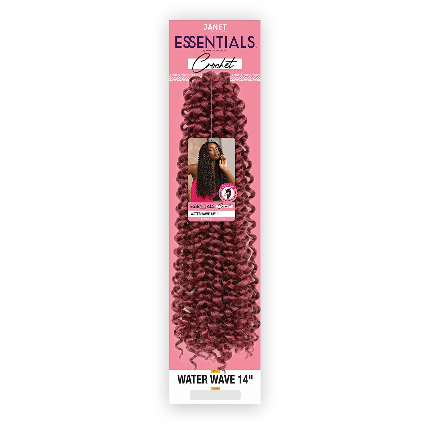 Janet Collection Crochet Braids Essentials Water Wave 14" (3-pack, 1)