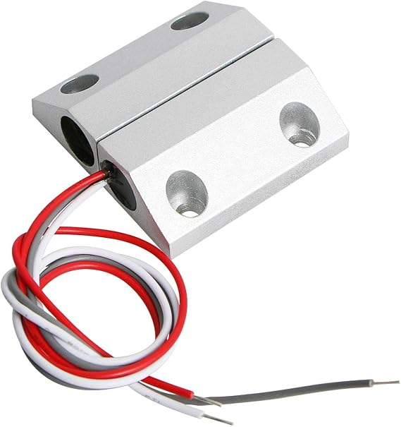 Aoje-Link MC-56 NC + NO Wired Magnetic Switch Door Window Reed Switch Micro Alarm Magnetic Contact Security Silver Gray 1pcs