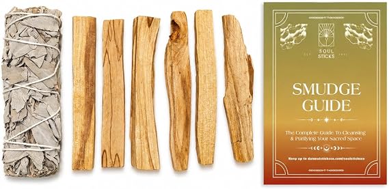 Ancient VEDA Palo Santo Sticks Premium Grade from Peru | Sacred Wood for Smudging, Meditation, Cleansing & Yoga (Harmony Kit)