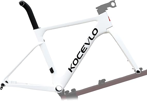 700C Road Bike Frameset 44cm 47cm 50cm 53cm 56cm Carbon Fiber Disc Brake Frame F12*100mm R12*142mm Thru-Axle Frame With Carbon Fiber Fork Internal Routing