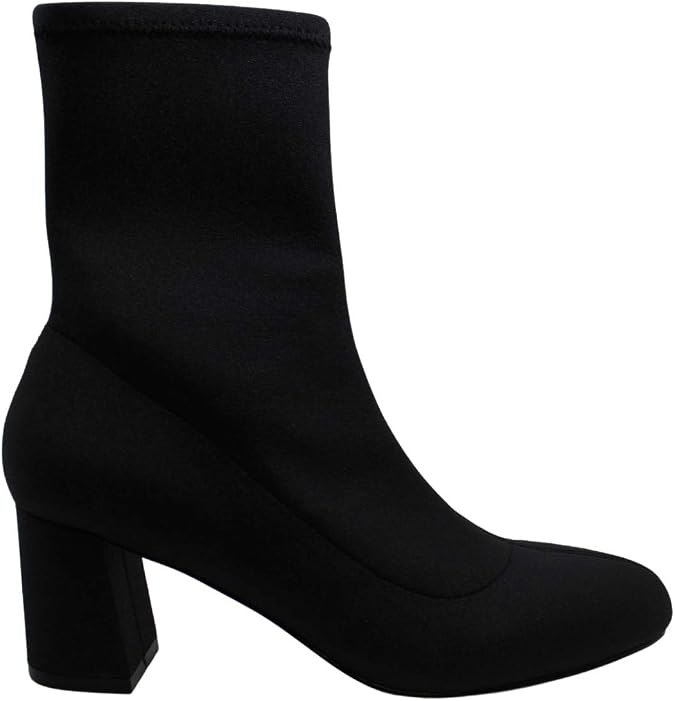 Badgley Mischka Women's Shoes Rena Fabric Almond Toe Ankle, Black, Size 7.0