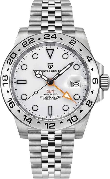 Pagani Design Watches Men GMT Automatic Self-Winding Mechanical Analog Sapphire Sports Waterproof Luminous Wrist Watch