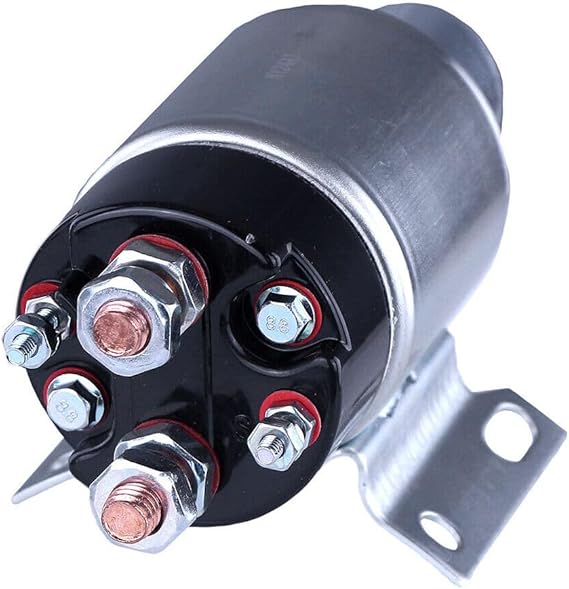 Starter Solenoid Automotive Fits Crawler 100E 125E 7C 7E 8C Td-8E Intermittent-Duty Cycle 4-Terminal Count 159-711As-White
