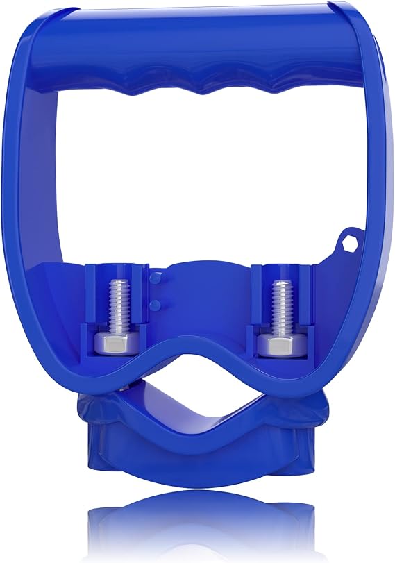 Shovel Garden Tool Handle Attachment, Universal Back Saver Grip for Shovels, Rakes, Hoes, Spades & Long-Handle Yard Lawns Tools, D Grip Ergonomic Handle Replacement Helper, Easy Comfort Hold, Blue