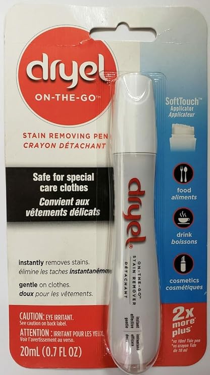 Dryel Dry-Clean Safe On-The-Go Stain Removal Pen for Clothes and Laundry, 20 ml