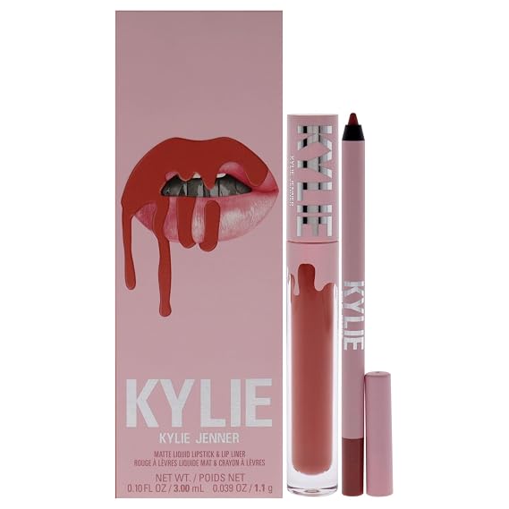 Matte Lip Kit - 505 Autumn by Kylie Cosmetics for Women - 2 Pc 0.10 oz Matte Liquid Lipstick, 0.03 oz Lip Liner