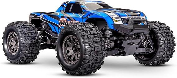 Traxxas Mini MAXX RTR RC Monster Truck w/Battery & Charger - Blue