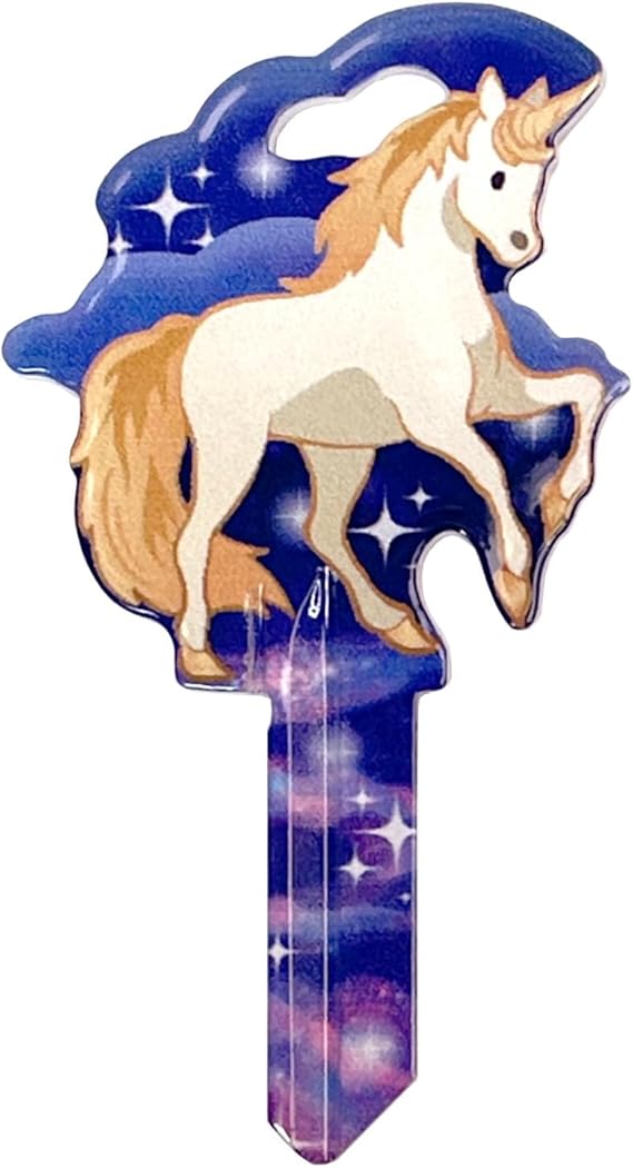 Lucky Line Key Shapes, Unicorn, House Key Blank, KW1/11, 1 Key (B150K) Kwikset