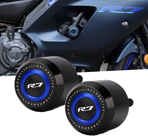 R7 Frame Sliders Fit For YZF R7 2021-2023 2024 2025 + | YZF-R7 Falling Protect Crash Sliders Protect YZF-R7 Falling protector Accessories BE