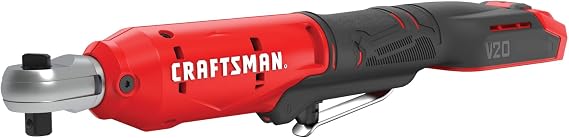CRAFTSMAN V20 Cordless Ratchet Wrench Kit, 3/8 inch Drive, 300 RPM, up to 35 ft-lbs of Torque, Battery and Charger Included (CMCF930D1)