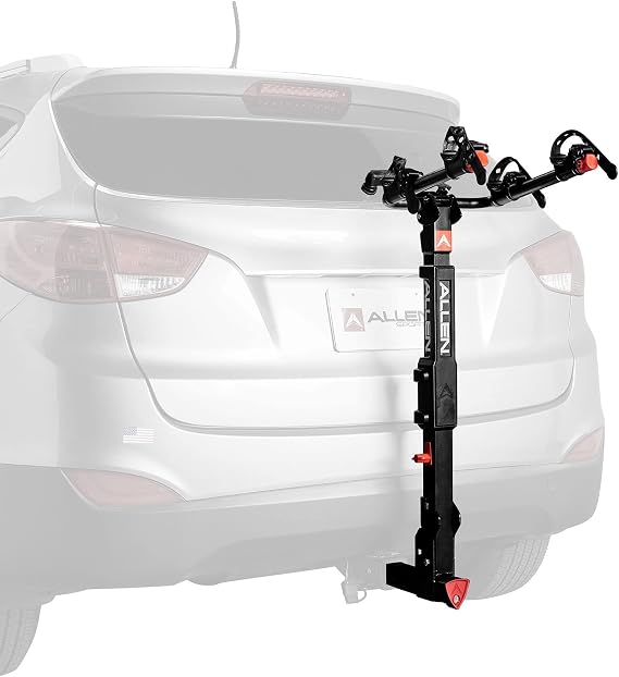 Allen Sports High Capacity Locking Premier 2-Bike Model for Electric Bikes, Model QR520EB, Black, (QR520-EB)