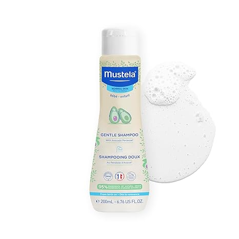 Mustela Baby Gentle Shampoo with Natural Avocado - Hair Care for Kids of all Ages & Hair Types - Tear-Free & Biodegradable Formula - Various