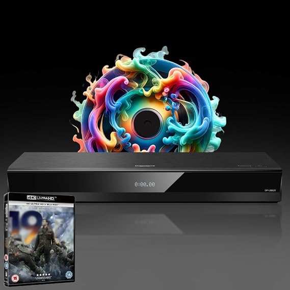 Blu-ray Player Compatible with Panasonic DP-UB820 MultiRegion Blu-ray Region A, B & C - DVD Regions 1-8 - Bundle Including I9I7 4K UHD Disc