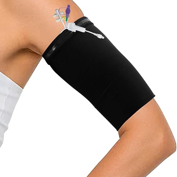 PICC Line Cover, Breathable Double Layer Picc Line Sleeve Cover for Upper Arm Soft Medical Sleeves for Arms