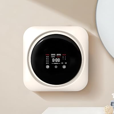 SHAHRYAR Portable Mini Washing,2 in 1 Mini Portable Washer and Dryer Combo 3.5l,Touchscreen Operation,Four Programs,for Small Items of Clothing, Underwear, and Socks Desktop