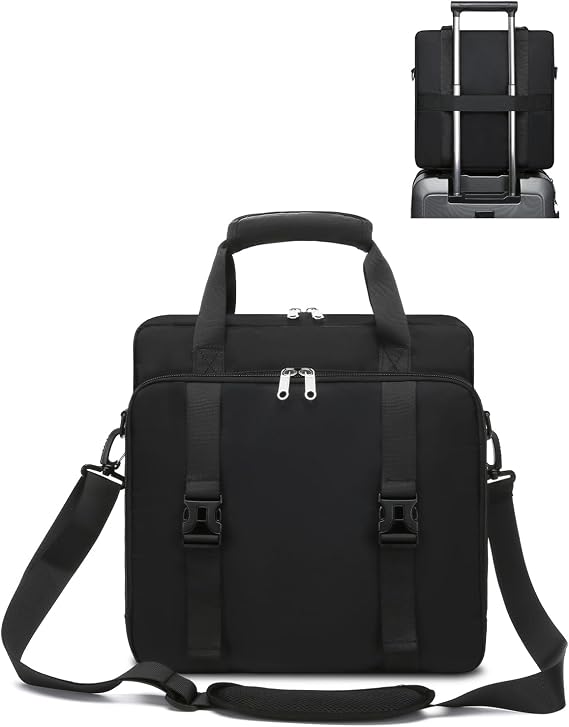 Starlink Mini Case Portable Starlink Mini Bag with Shoulder Straps Handle Travel Carry Bag with Cotton Liner for Starlink Mini Accessories Black