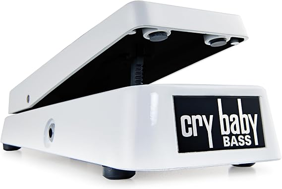 JIM DUNLOP 105Q Cry Baby Bass Wah Guitar Effects Pedal, White