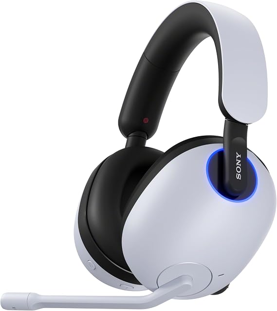 Sony INZONE H9 Wireless Over-Ear Noise Cancelling Gaming Headset, White | 2.4GHz Wireless, Perfect for PlayStation 5, for PC/PS5/Switch/Mobile, 32 Hr Battery, 360 Spatial Sound, Discord Certified