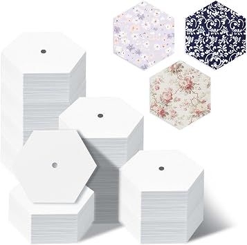 480 PCS 1.5" Piecing Paper for Quilting, Hexagon Quilting Templates for DIY Patchwork Sewing Crafts, Sewing Supplies Quilting Accessories Crafting Tools,Hexagon Paper Piecing Template (1.5 Inch)