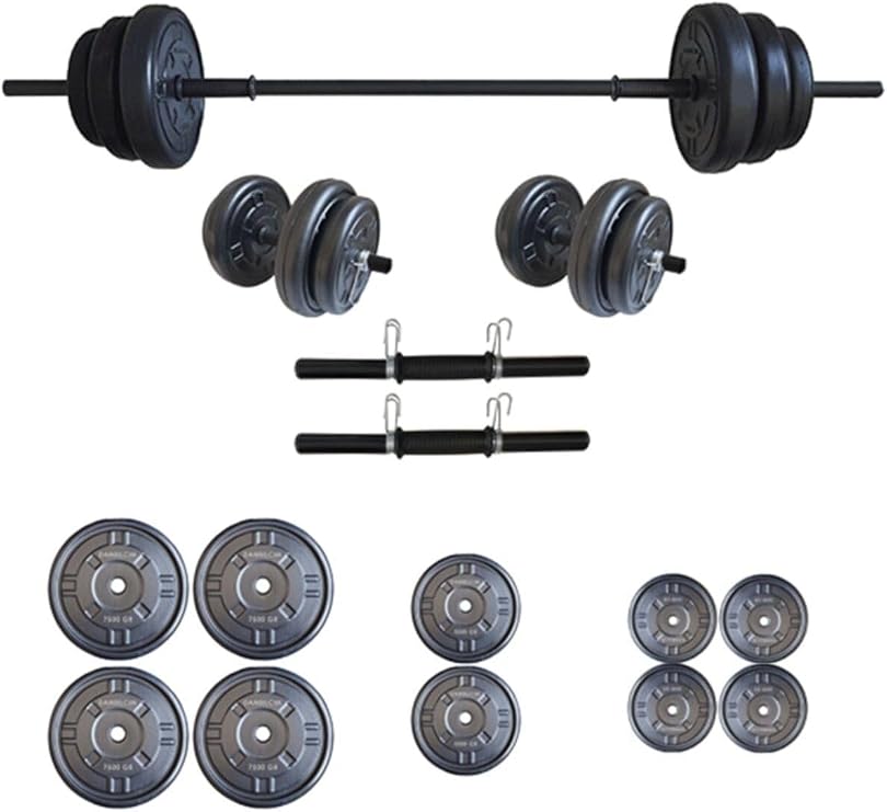 Moccadiamond 55 Kg Halter Seti Dambıl Seti 55 Kg Ağırlık Ve Vücut Geliştirme(50 Kg Plaka Ağırlığı)