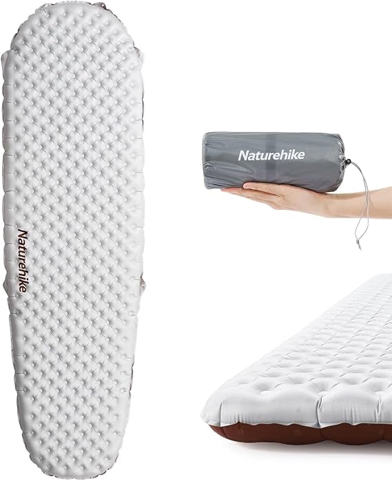 Naturehike Ultralight Backpacking Inflatable Sleeping Pad, 5.8/8.8 R-Value
